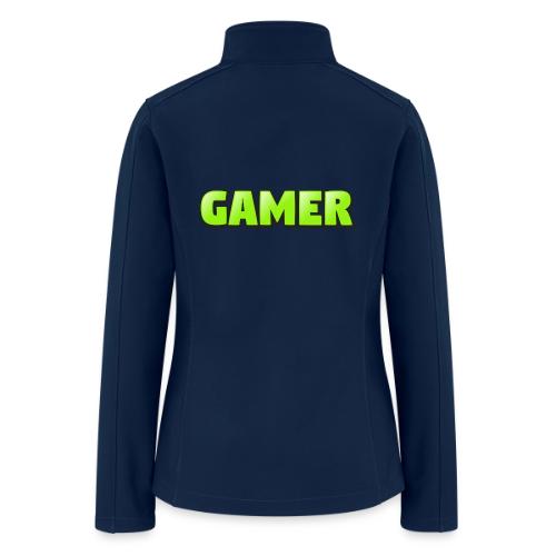 Gamer Neon Green Gaming Logo Design - Women’s Soft Shell Jacket
