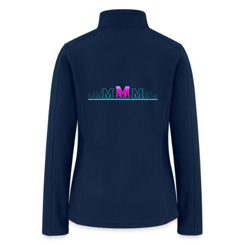Letter M – Capital Varsity Alphabet Monogram - Women’s Soft Shell Jacket