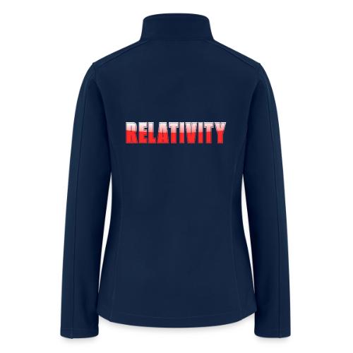Relativity Science Typography Design - Women’s Soft Shell Jacket