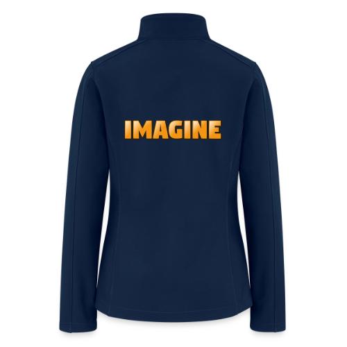 Imagine Word Art – Creative Gradient Design - Women’s Soft Shell Jacket