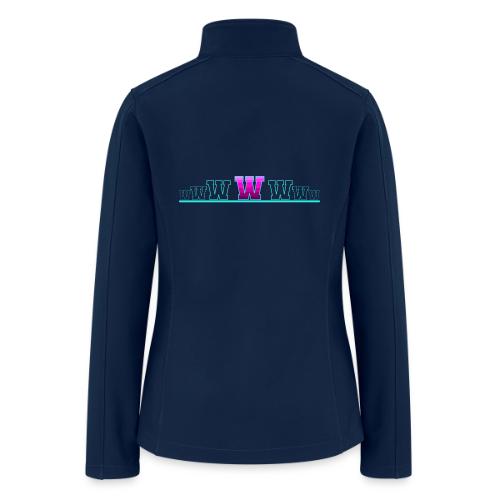 Letter W – Capital Varsity Alphabet Monogram - Women’s Soft Shell Jacket