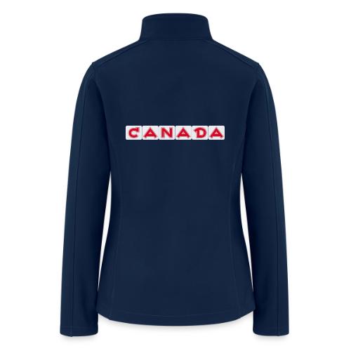 Canada, red letters on white background - Women’s Soft Shell Jacket