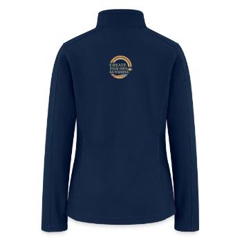 Create Your Own Sunshine - Women’s Soft Shell Jacket - navy - Back