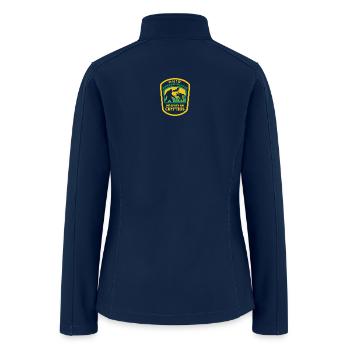 Ohio Cryptid Division Patch - Women’s Soft Shell Jacket - navy - Back