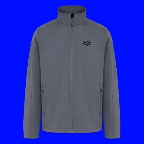 Infinity Heart (black) - Men’s Soft Shell Jacket