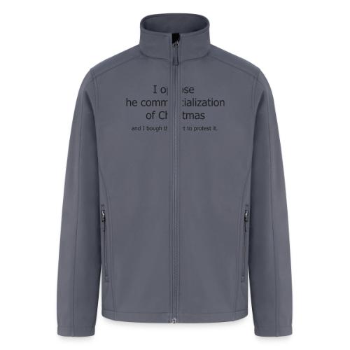 Christmas Commercialization Ladies T - Men’s Soft Shell Jacket
