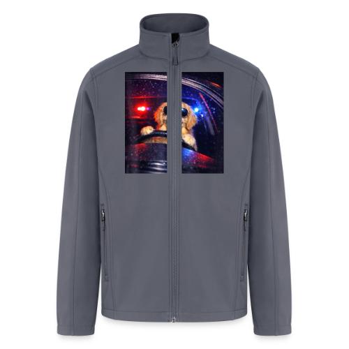 Funny Police Golden Retriever Meme Tee - Men’s Soft Shell Jacket
