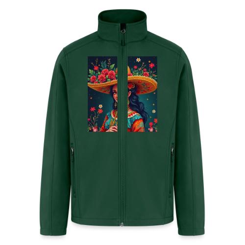 Mexican Design, Regional Mexican Charro Woman - Men’s Soft Shell Jacket