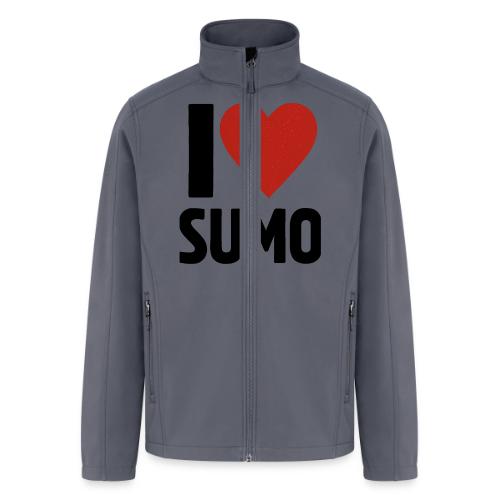 I Love Sumo – Bold Minimalist Sumo Wrestling Fan - Men’s Soft Shell Jacket