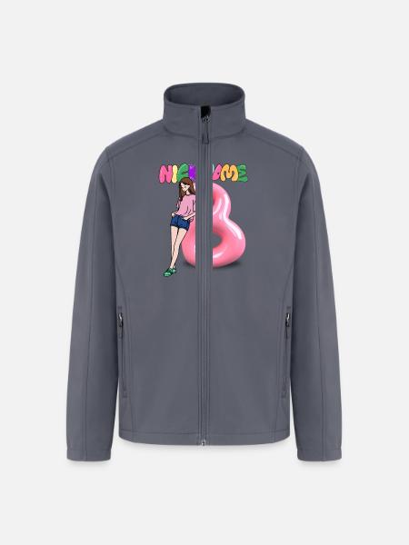 Nick Name B - Men’s Soft Shell Jacket - gray