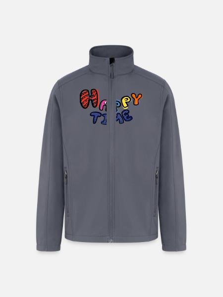 Happytime - Men’s Soft Shell Jacket - gray