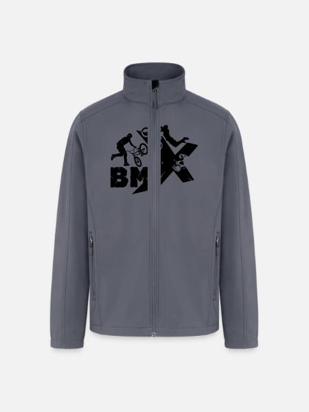 BMX Rider - Men’s Soft Shell Jacket - gray