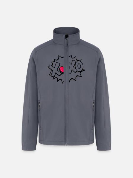 XOXO - Men’s Soft Shell Jacket - gray