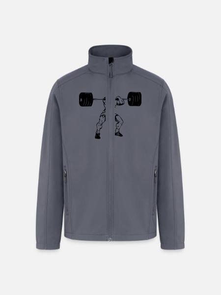 weightlifting - Men’s Soft Shell Jacket - gray