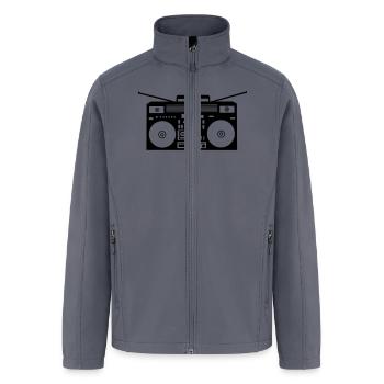 Boombox Plot Version - Men’s Soft Shell Jacket - gray - Front