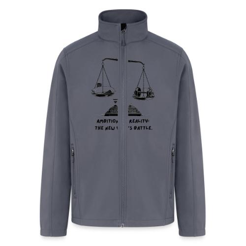 Ambition vs. Reality T-Shirt, Mug, & Leggings - Men’s Soft Shell Jacket