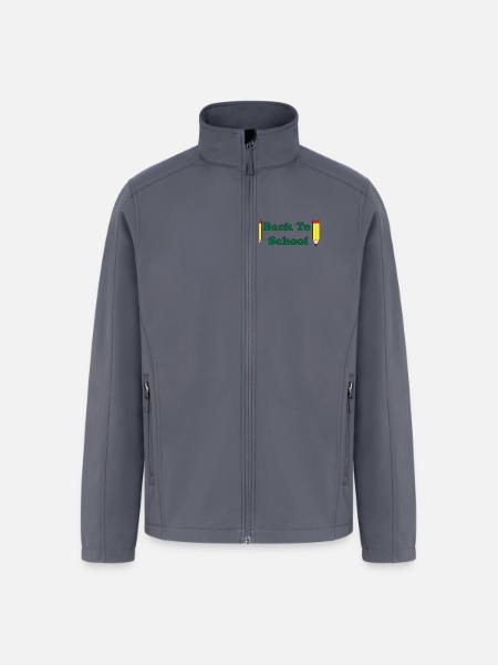 Back to School Pencils - Men’s Soft Shell Jacket - gray