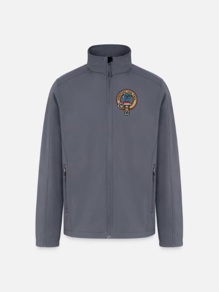 Clan Rose Crest - Men’s Soft Shell Jacket - gray