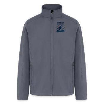 Blue Collar Working Class Welding Pride Tee - Men’s Soft Shell Jacket - gray - Front