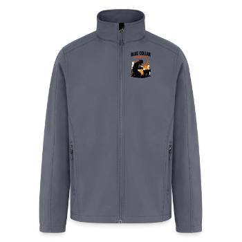 Blue Collar Welding – Working Class Grit Tee - Men’s Soft Shell Jacket - gray - Front