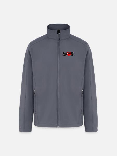 Love Bubble - Men’s Soft Shell Jacket - gray