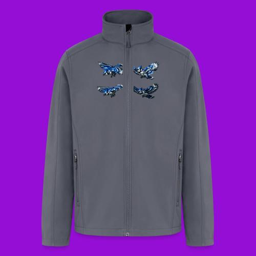 Silver Blue Jay Flight Stages - Men’s Soft Shell Jacket