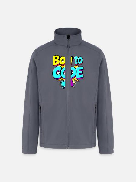 Bon to Code - Men’s Soft Shell Jacket - gray