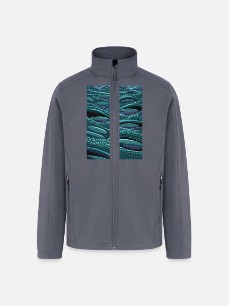 Alien Cells - Men’s Soft Shell Jacket - gray