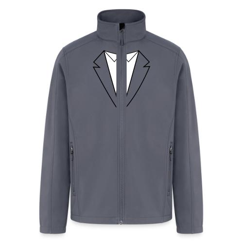 Suit with Blue Tie - Men’s Soft Shell Jacket