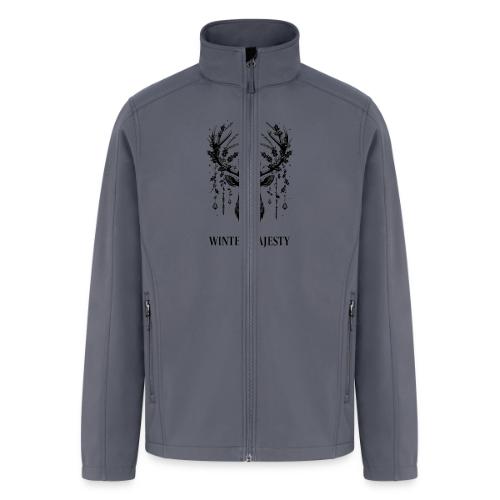 Majestic Reindeer T-Shirt, Poster, & Mug - Men’s Soft Shell Jacket