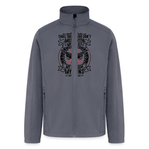Three Things You Don't Mess With BLACK - Men’s Soft Shell Jacket