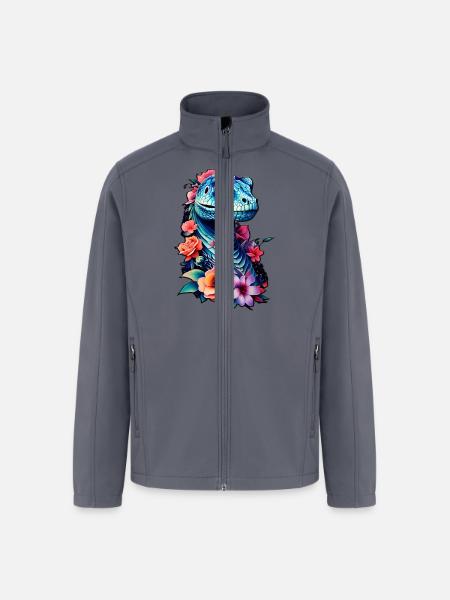 raptor blue - Men’s Soft Shell Jacket - gray