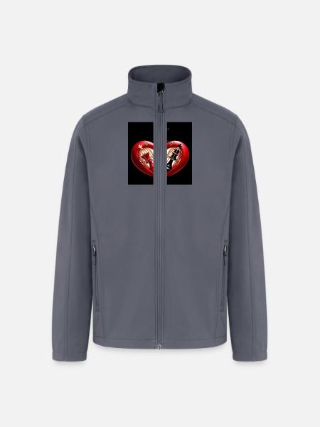 Love locked - Men’s Soft Shell Jacket - gray
