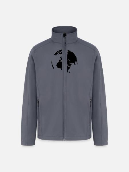 World - Men’s Soft Shell Jacket - gray