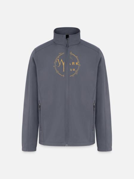 WEMARK HUB Golden Logo #1 - Men’s Soft Shell Jacket - gray