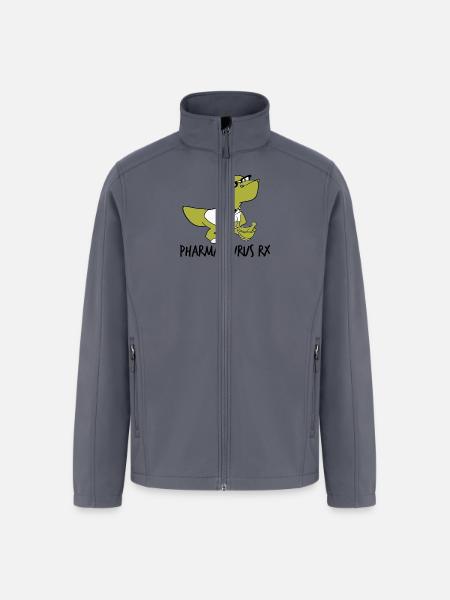 Pharmasaurus Rx Pharmacy Gift - Men’s Soft Shell Jacket - gray