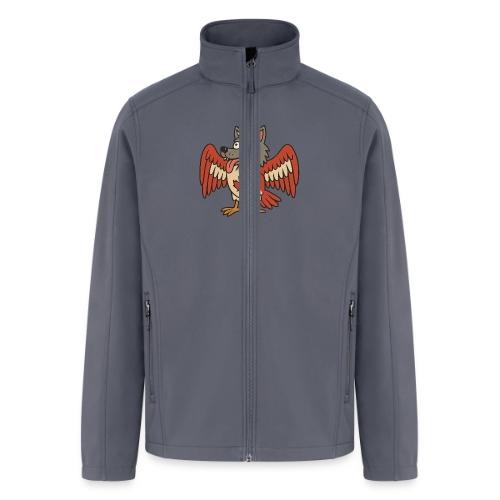 Maple-Mad Wolfbird – Quirky Canadian Creature - Men’s Soft Shell Jacket