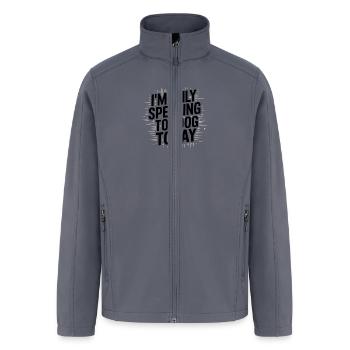 Dog Day Speak Only - Men’s Soft Shell Jacket - gray - Front