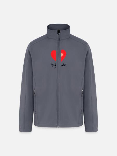Miss You - Men’s Soft Shell Jacket - gray