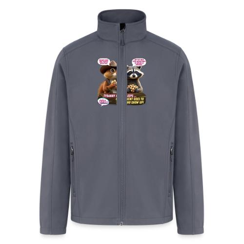 Freedom Squirrel and Raccoon - Men’s Soft Shell Jacket