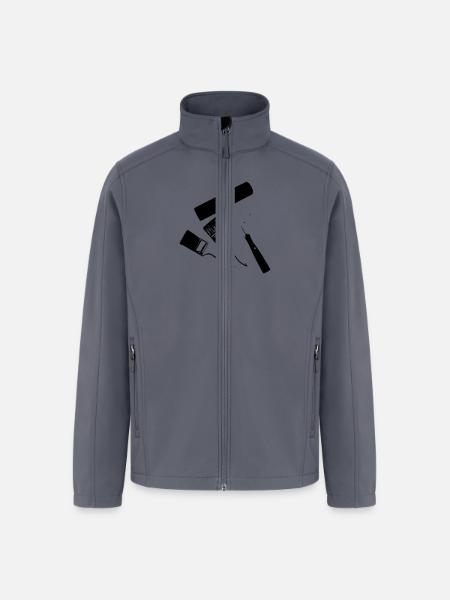 paint roller - Men’s Soft Shell Jacket - gray