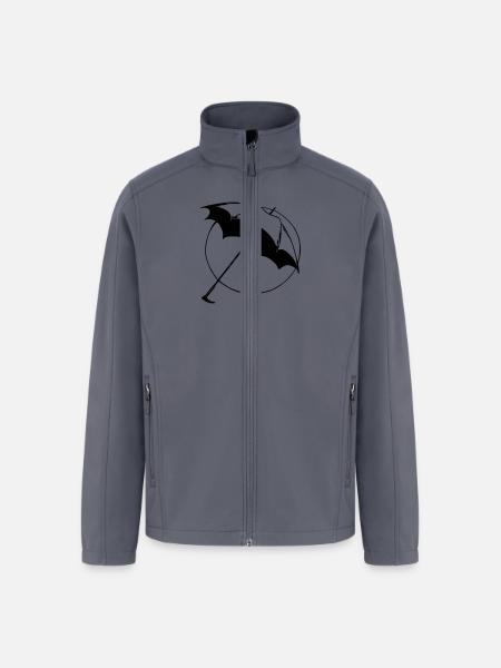 Basic Open Umbrella - Men’s Soft Shell Jacket - gray
