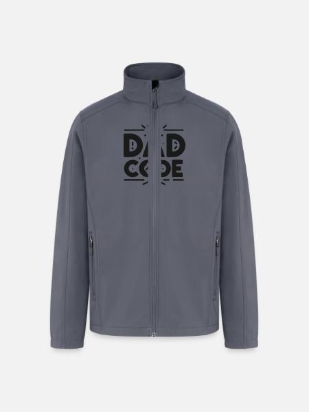 The Dad Code - Men’s Soft Shell Jacket - gray