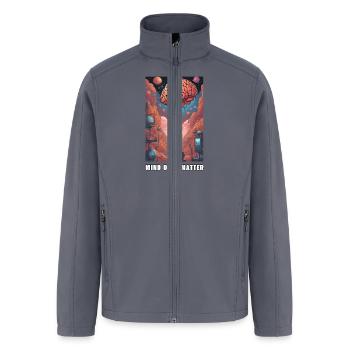 Mind Over Matter - Men’s Soft Shell Jacket - gray - Front