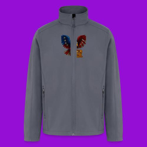 Veterans Press Bald Eagle - Men’s Soft Shell Jacket