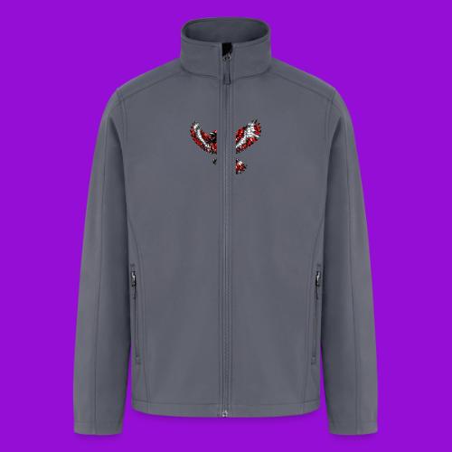 Silver Cardinal in Flight - Men’s Soft Shell Jacket