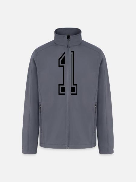 1 - Men’s Soft Shell Jacket - gray