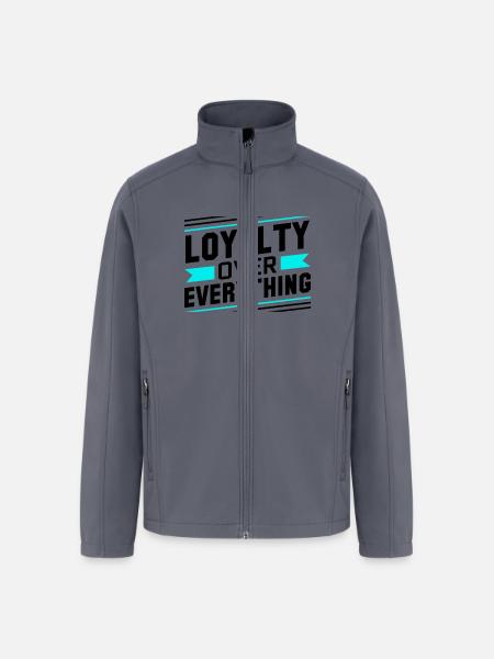 Loyalty Over Everything - Men’s Soft Shell Jacket - gray