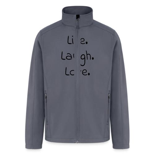 Smoon City_Live laugh love Black - Men’s Soft Shell Jacket