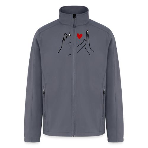 Cat Lover High-Five T-Shirt - Men’s Soft Shell Jacket